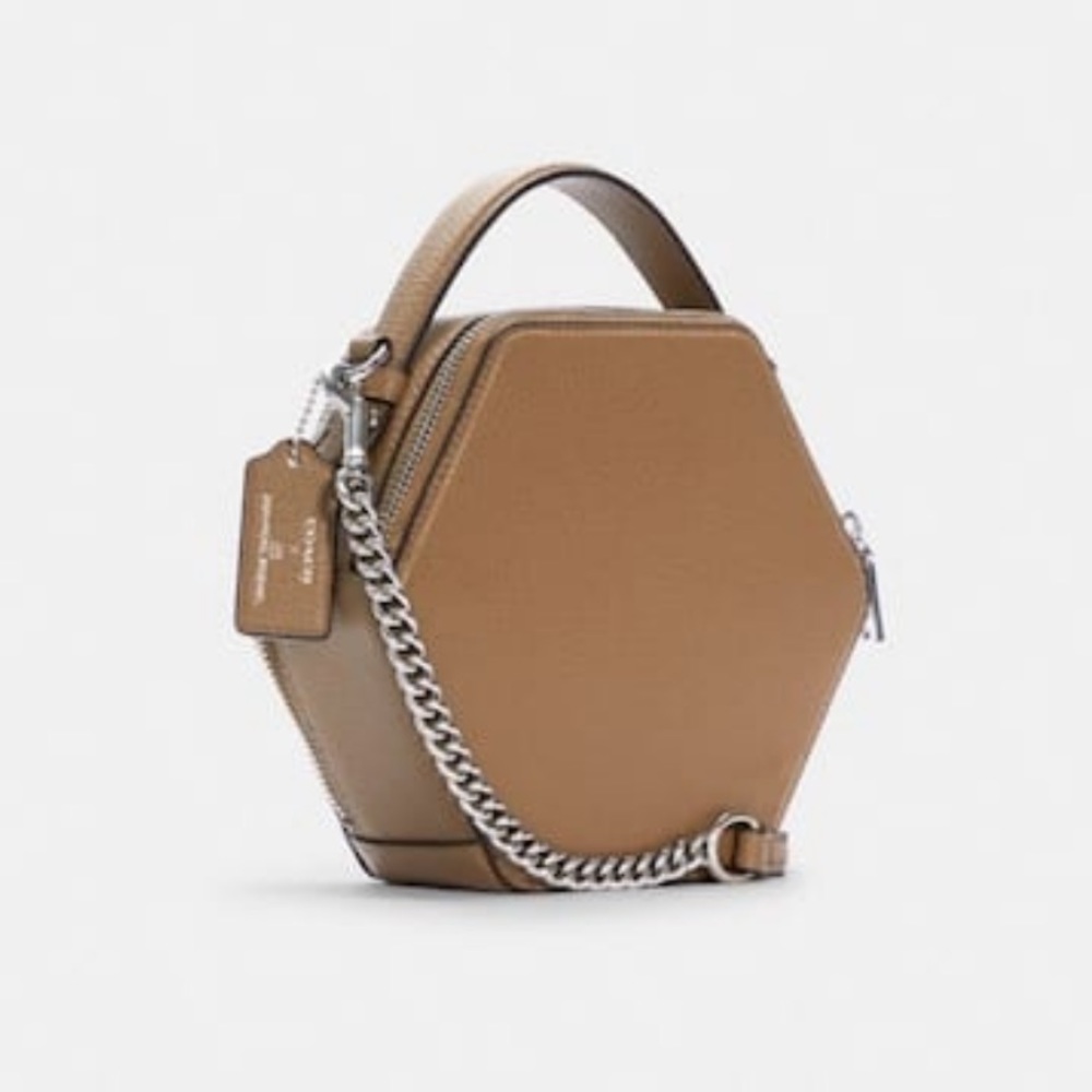 Coach X Jean Michel Basquiat Set - Mecca Hexagonal Xbody Bag & Matching Wristlet - Picture 4 of 16